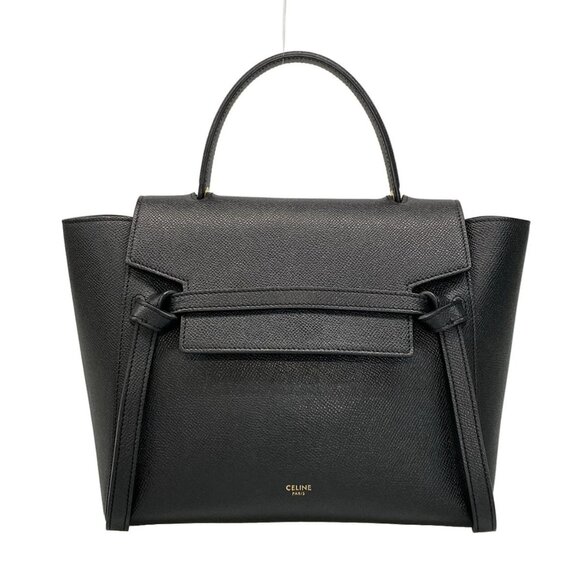 Celine Handbags - CELINE Belt Bag Micro 189153ZVA.38NO Black Grained Calfskin - Handbag